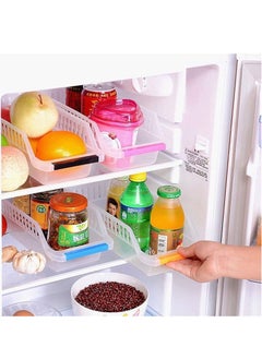 KASTWAVE 4-Pack Refrigerator Storage Bins – Clear Fridge Organizer with Handles, Stackable Kitchen Baskets for Fruits, Vegetables, Food & Pantry Storage, Durable Container Trays for Home & Kitchen  - Image 3
