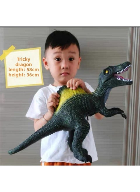 Dinosaur Toy Simulation Soft Glue Children Tyrannosaurus Rex Animal Education Institution Dinosaur Model-Color:Large Spinosaurus Simulation