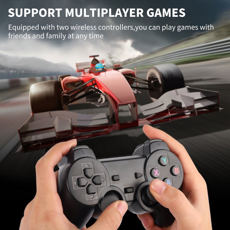 3D HD Game Console: 64G Black, 8000+ Built-in Games, 40+ Simulators - HDMI 720P Output for Home TV Gaming - Image 4