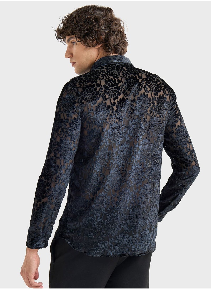 FAV Floral Print Regular Fit Shirt  - Image 2