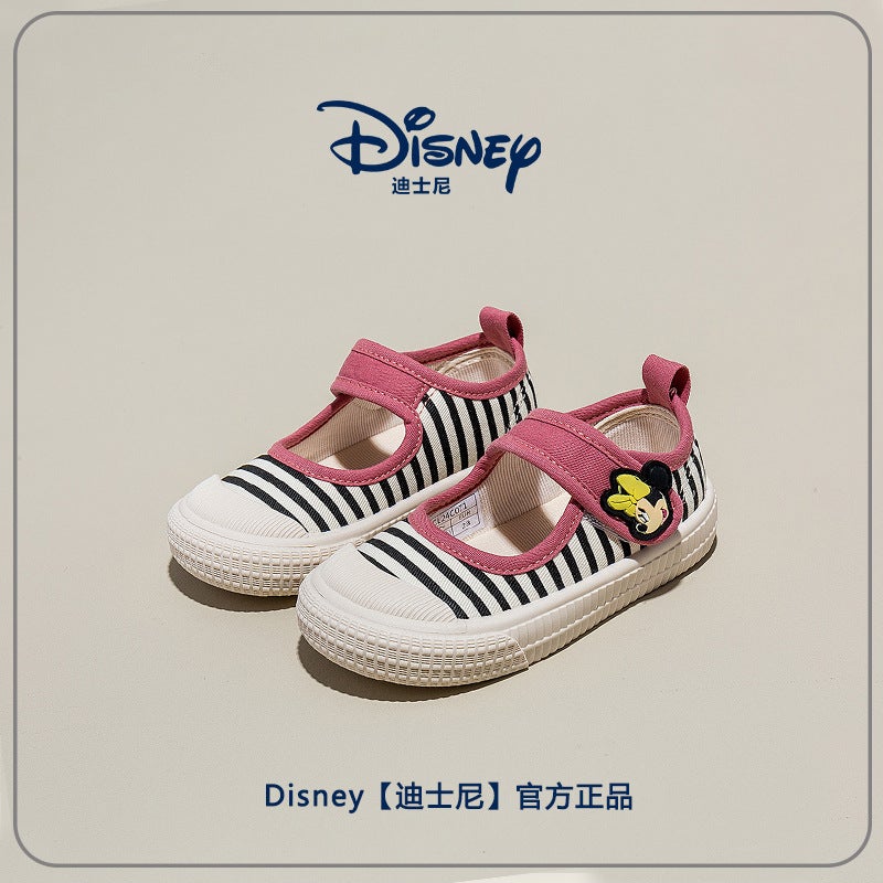 Disney Girls Baby Shoes 2024 Kindergarten Children Cute Cartoon Princess Canvas Shoes Indoor Shoes - Image 2