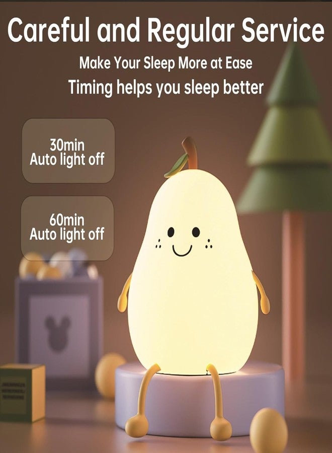 DotCom Kids Night Light Lamp | Rechargeable LED Bedside for Children's Bedroom | Ideal Gift for Boys, Girls, Toddlers, and Nursery (Cute pear lamp) - Image 5