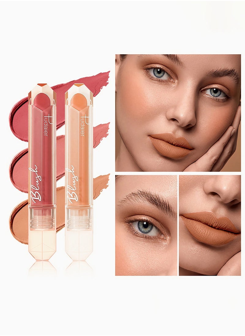 pudaier - Peach Blossom Liquid Blush: Full Coverage, Your Key to Effortless, Natural Glow #02 - Image 1