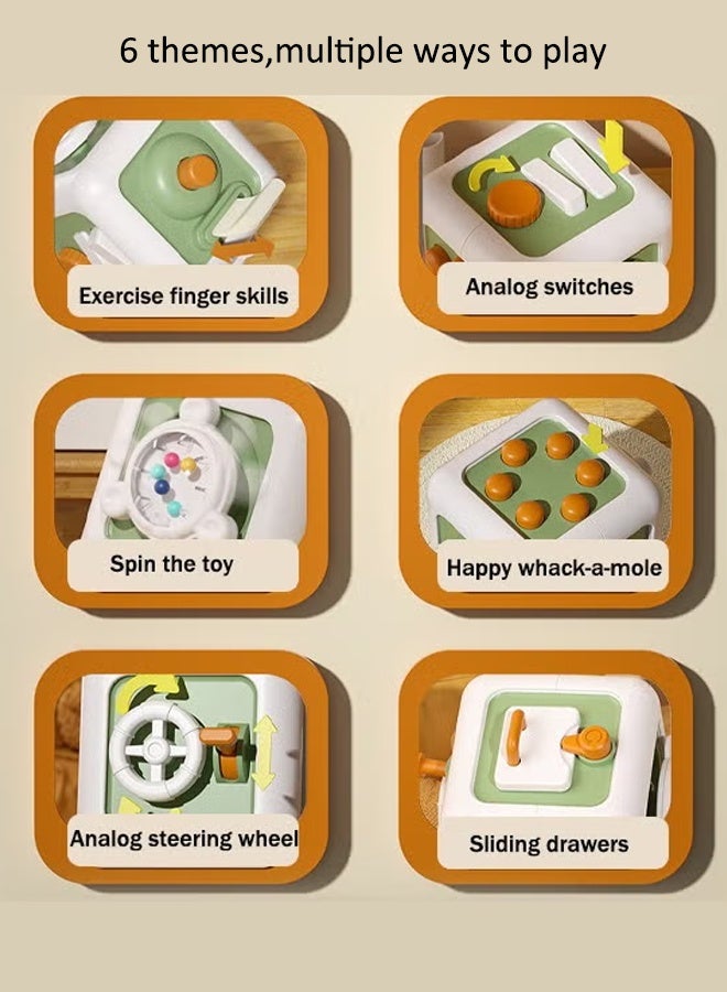 Children's Rubik's Cube Busy Ball Toy Rubik's Cube Busy Ball Montessori Early Education Baby Intelligence Training Hexahedron Busy Box ﻿Suitable for infants aged 6-24 months - Image 3