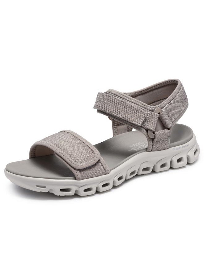 SKECHERS صندل رياضي للنساء Glide-Step-New Flow، رمادي، 38 EU - Image 1