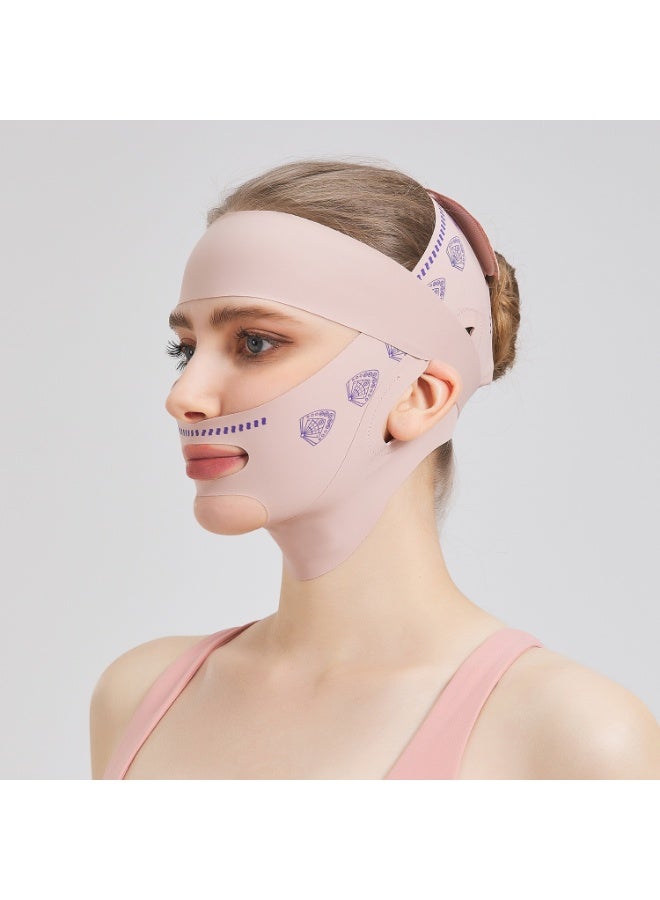 MJZ V Line Face Lifting Mask, Double Chin Reducer Jaw Line Shaper, Face Toning Belts, Forehead Wrinkle Strap, Lifting and Firming Compression Strap for Sleeping Anti-wrinkle Skin Tightening Belt for Slim Lift - Image 1