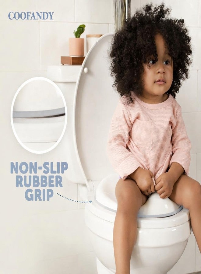 COOFANDY Baby Toilet Seat for Boys and Girls | Non-Slip Potty Training Seat Fits Round & Oval Toilets with Splash Guard| Easy to Clean & Travel-Friendly| comfortable Lightweight Toilet Seat for Kids - Image 4