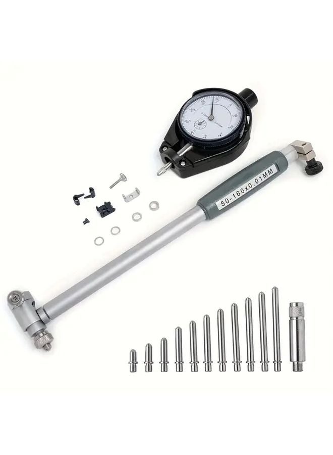 Dial Gauge Micrometer 50 160mm Rotating Handle Extension Bar Steel Industrial Precision - Image 2