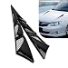Zosgrew 2 PCS Hood Side Vent Shark Spoiler ABS Carbon Fiber Spoiler SelfadhesiveHood Ventilation Decorative Stickers Universal Exterior Car Accessories Black - Image 2