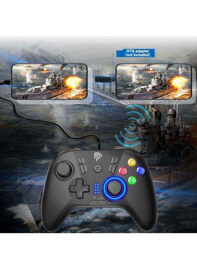 EasySMX Wireless Gaming Controller, Dual Vibrate Plug And Play Gamepad, Portable Joystick With Four Customized Keys, Lightweight And Portable Gaming Joypad, (1pc, Black) - Image 4