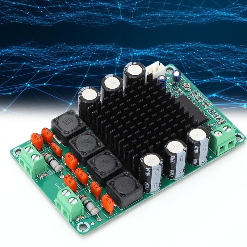 TK2050 لوحة مكبر صوت ثنائي القنوات بقوة 50 واط، لوحة طاقة رقمية ستيريو HiFi بجهد مستمر 12-28 فولت - Image 5