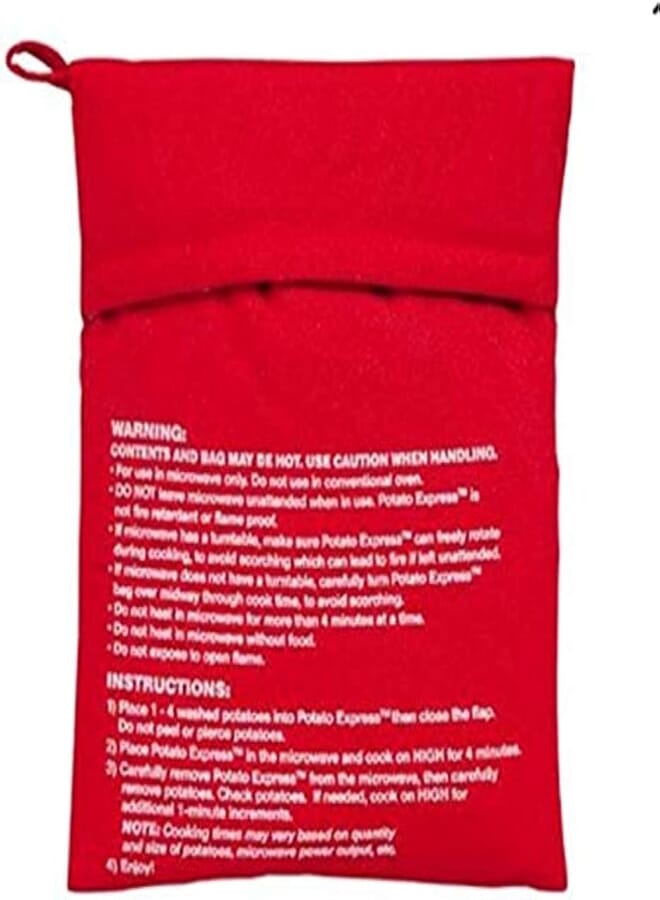 Microwave potato cooker bag potato express pouch - 2724647740614 