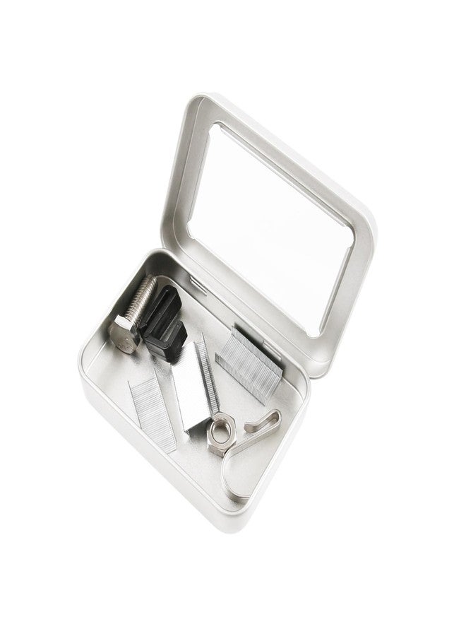 Vagocom 2Pack Portable Dental Floss Case with Transparent Window,Empty 3.4 * 2.3 * 0.7inch / 87x60x18mm Reusable Floss Holder,Dental Floss Dispenser for Travel, Hotel(Silver) - Image 5