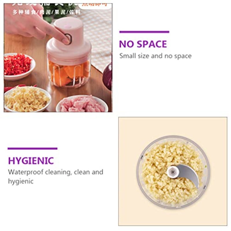 Portable garlic crusher for kitchen use, stainless steel body with matte black finish, crushes garlic and onions quickly with one-touch operation - Image 5