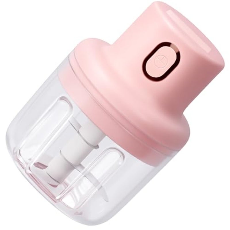 Portable garlic crusher for kitchen use, stainless steel body with matte black finish, crushes garlic and onions quickly with one-touch operation - Image 1