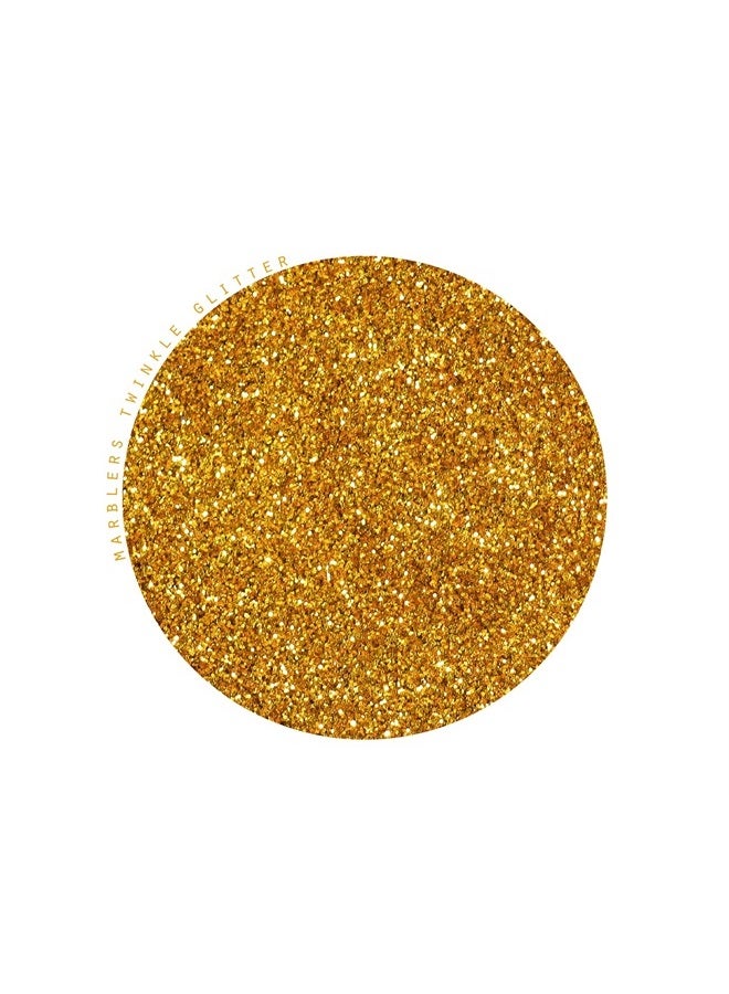MARBLERS Twinkle Face & Body Glitter [Honey Gold] 0.18oz (5g) | Fine | Non-Toxic | Vegan | Cruelty-Free | Ethically Sourced | Festival Makeup | Eye, Hair, Nail, Eyeshadow | Cosmetic Grade - Image 2