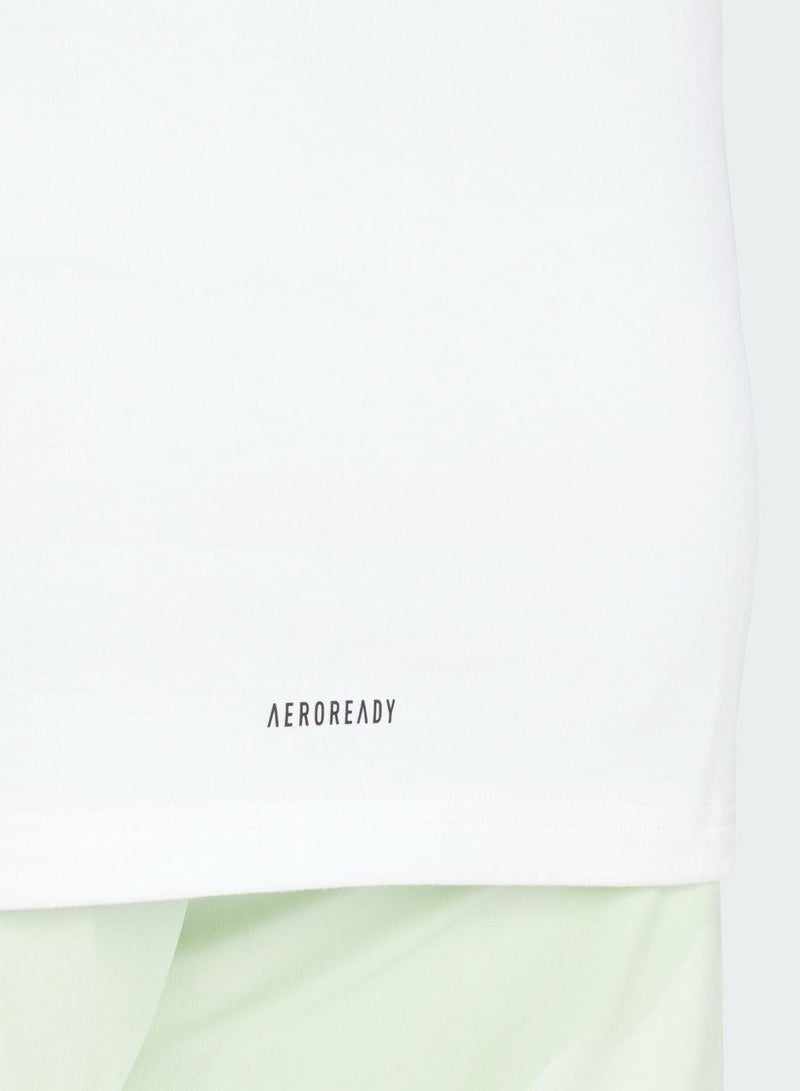 اديداس تي شيرت  أبيض رجالي بأكمام قصيرة - Image 4