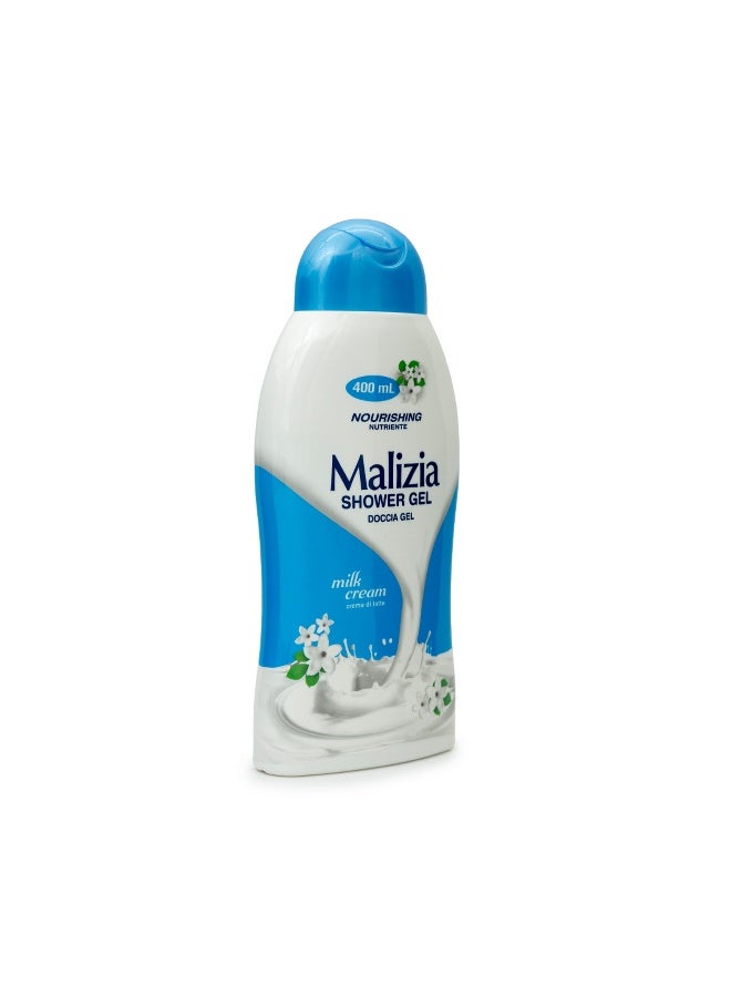 Malizia Unisex Body Shower Gel Milk Cream 400Ml - Image 2