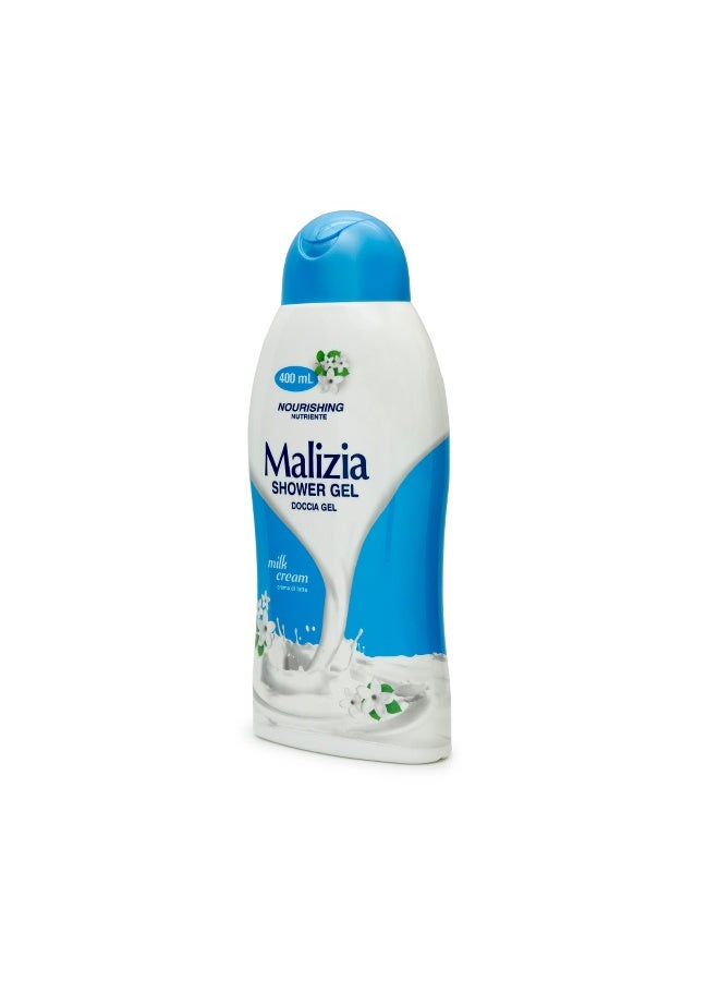 Malizia Unisex Body Shower Gel Milk Cream 400Ml - Image 3