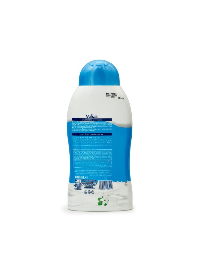 Malizia Unisex Body Shower Gel Milk Cream 400Ml - Image 4