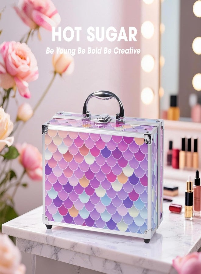 Hot Sugar Makeup Kit with Train Case for Teens and Women (Mermaid) - Image 5