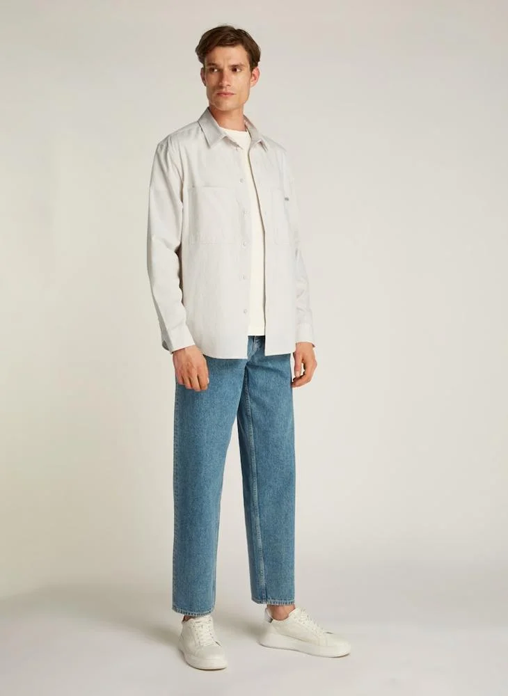 كالفن كلاين جينز Regular Fit Pocket Detail Chambray Shirt