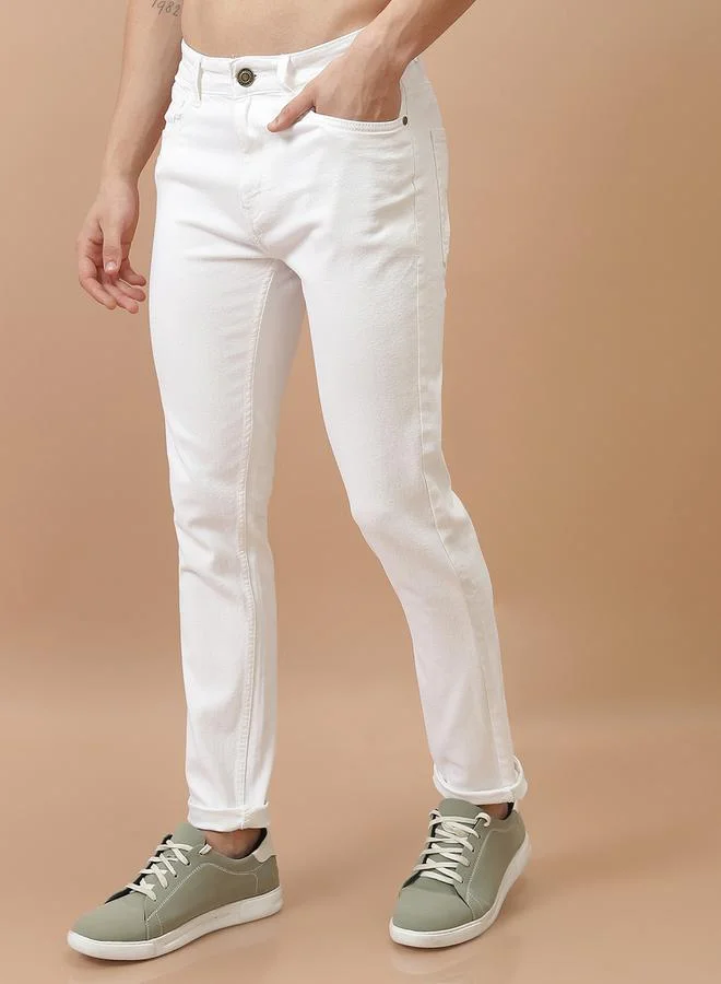 HIGHLANDER Mid-Rise Skinny Fit Stretchy Jeans by Styli