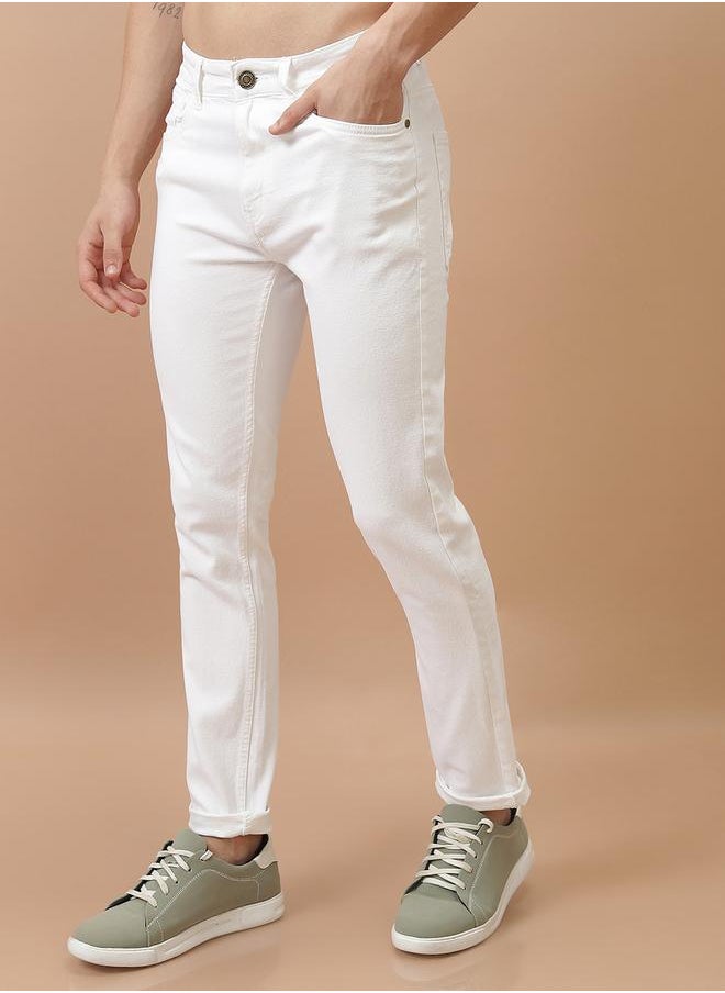 HIGHLANDER - Mid-Rise Skinny Fit Stretchy Jeans by Styli - Image 1