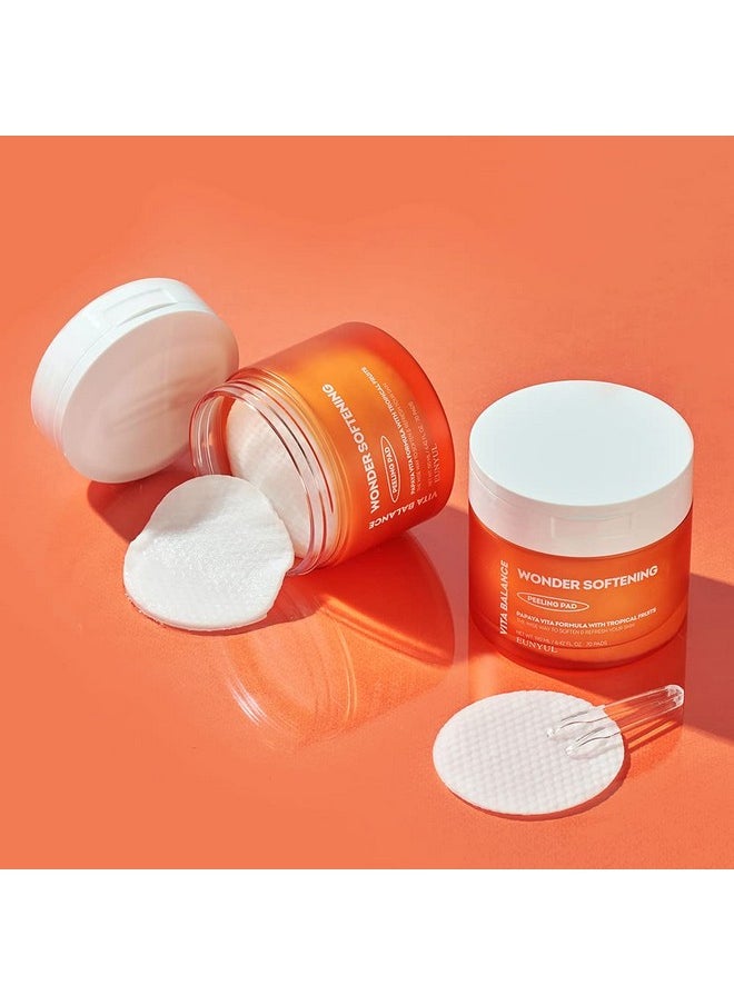 Eunyul Vita Balance Wonder Softening Peeling Pad 70 Pads / 6.42 Fl. Oz. Pha Lha Cica Korean Skincare  - Image 5
