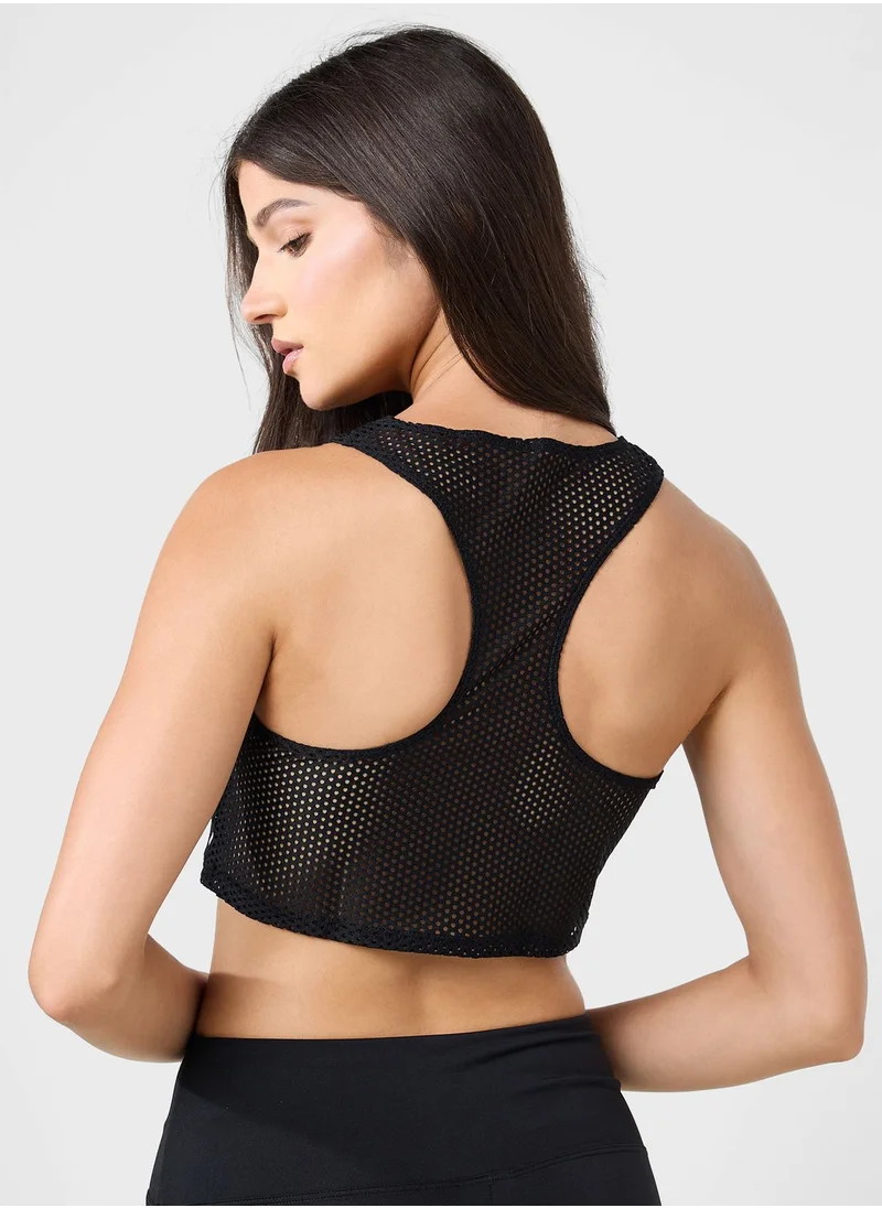 speedo Mesh Crop Top