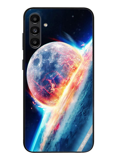 Protective Case Cover For Samsung Galaxy A13 5G Fallen Moon Design Multicolour