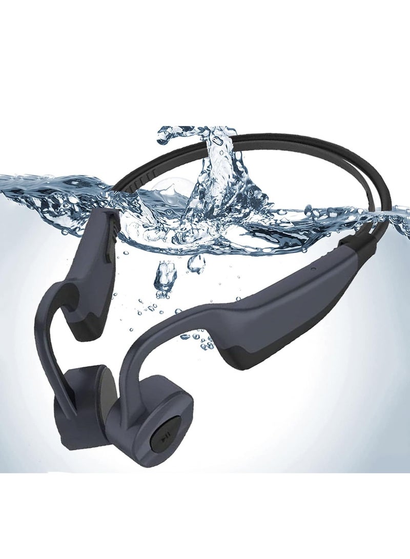 Bone Conduction Headphones Bluetooth Open Ear Headphones for Swimming Underwater IPX8 Waterproof Headphones  - Image 1