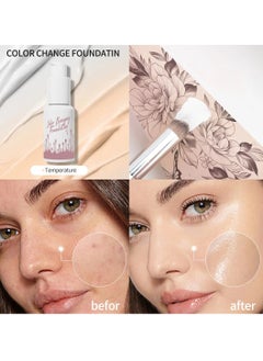 Color Changing Foundation Natural Temperature Color Changing Full Coverage Liquid Foundation Makeup Long Lasting Waterproof Sweatproof Moisturizing Liquid Cover Concealer 30ml - pzsku/ZF955B816BF0AA7B8125EZ/45/_/1736861666/2d4dbf2c-ed8a-4a18-af26-5701adca4cc1