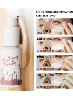 Color Changing Foundation Natural Temperature Color Changing Full Coverage Liquid Foundation Makeup Long Lasting Waterproof Sweatproof Moisturizing Liquid Cover Concealer 30ml - pzsku/ZF955B816BF0AA7B8125EZ/45/_/1736861706/d3fb3285-e8f7-4c97-8f92-ba9b174980cf