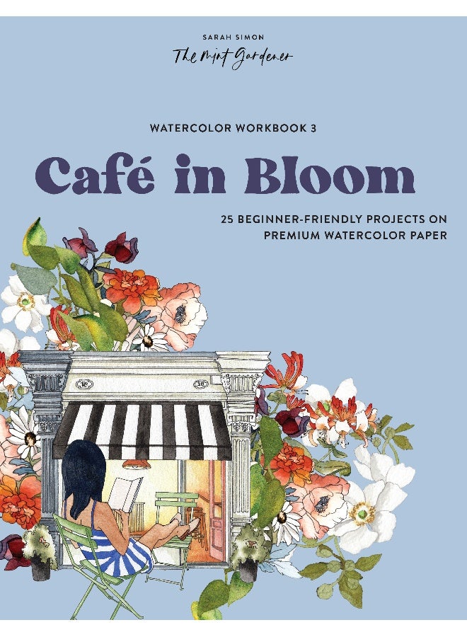 دفتر عمل الألوان المائية: مقهى في ازدهار - Image 2