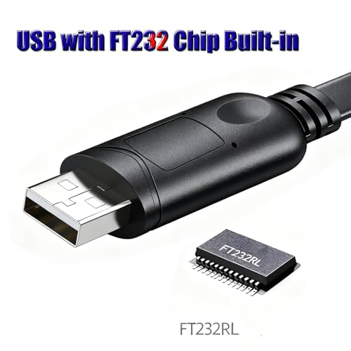 Xiusiyt USB to RS485 Converter RJ45 Adapter Serial Cable for Seplos PUSUNG Series SUTEN Smart BMS Connection, Built-in FT232 IC (1.8m/6ft) - Image 3