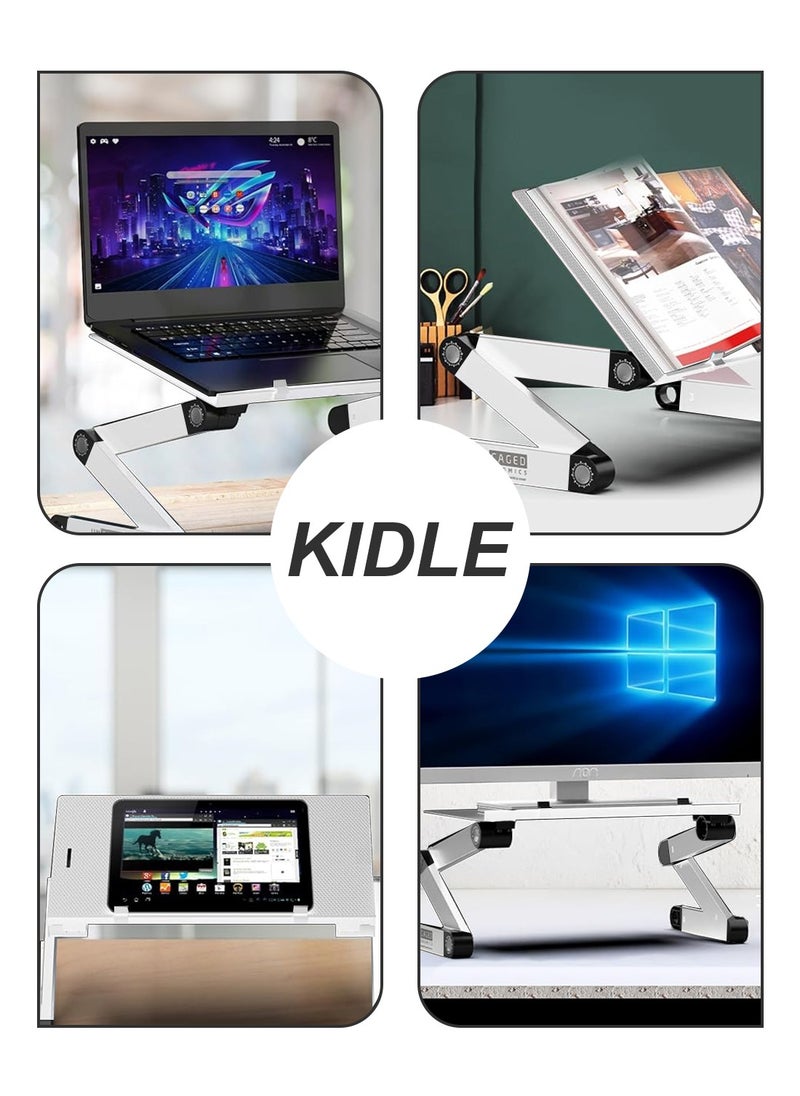 Laptop stand,Standing desk,Laptop Desk, lapsdesk ,Adjustable Laptop Stand For Bed and Sofa,Laptop Cooling Stand Lap Desk Tray for Bed Couch , Ergonomic Lap Desk TV Bed Tray Standing Table