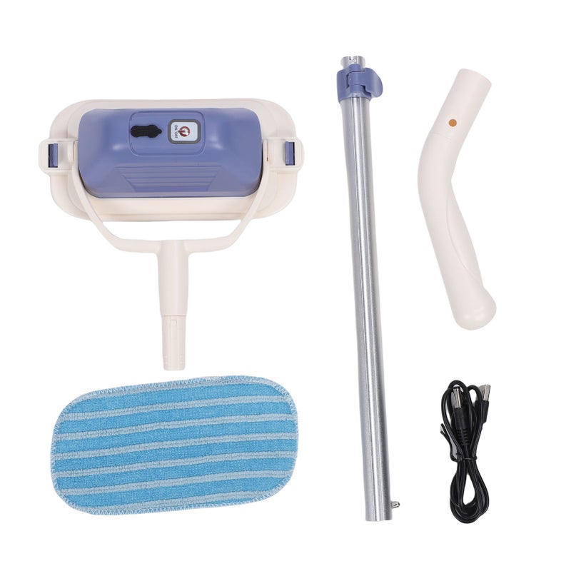 Electric Window Cleaner Removable Head Telescopic Pole 180 Degree Angle Adjustable Rechargeable Cordless Window Wiper for Glass Marble Tile - Image 2