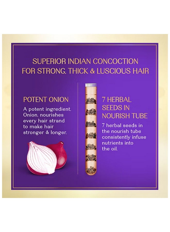 Herbsindia Onion And 7 Herbal Seeds Hair Oil With Nourish Tube 180ml - Image 4