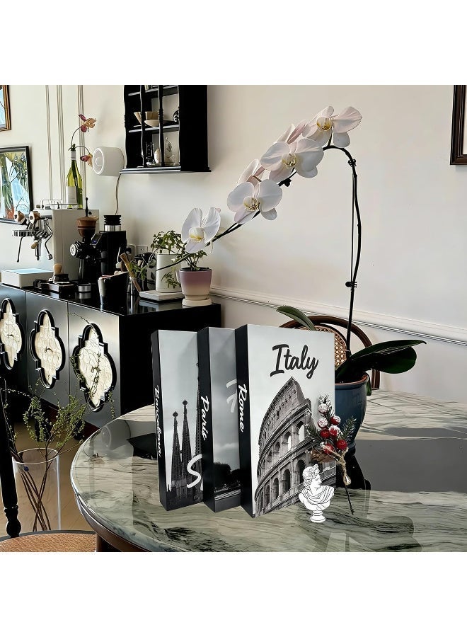 Bincoo Decorative Books for Home Decor, Set of 7 Stylish Fake Books, Coffee Table Decorative Books, of Room Books Decor Aesthetic,for Living Room, Table, Shelf Decor,Modern Hardcover Stacked Display Books - Image 2