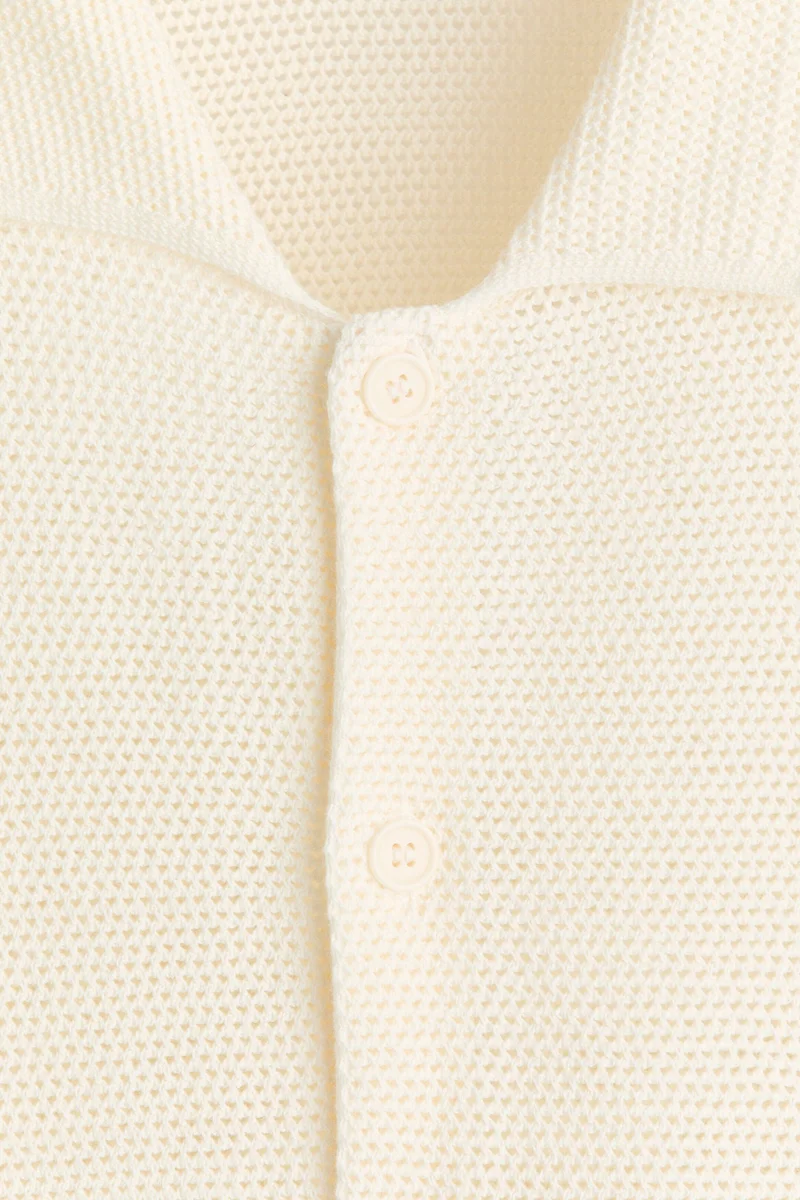 H&M Regular Fit Hole-knit shirt