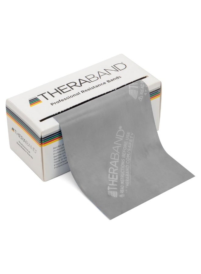 TheraBand Silver Exercise Band (6-Yard Dispenser Box) – Super Heavy Resistance for Strength Training, Pilates, & Physical Therapy Rehab - Image 1