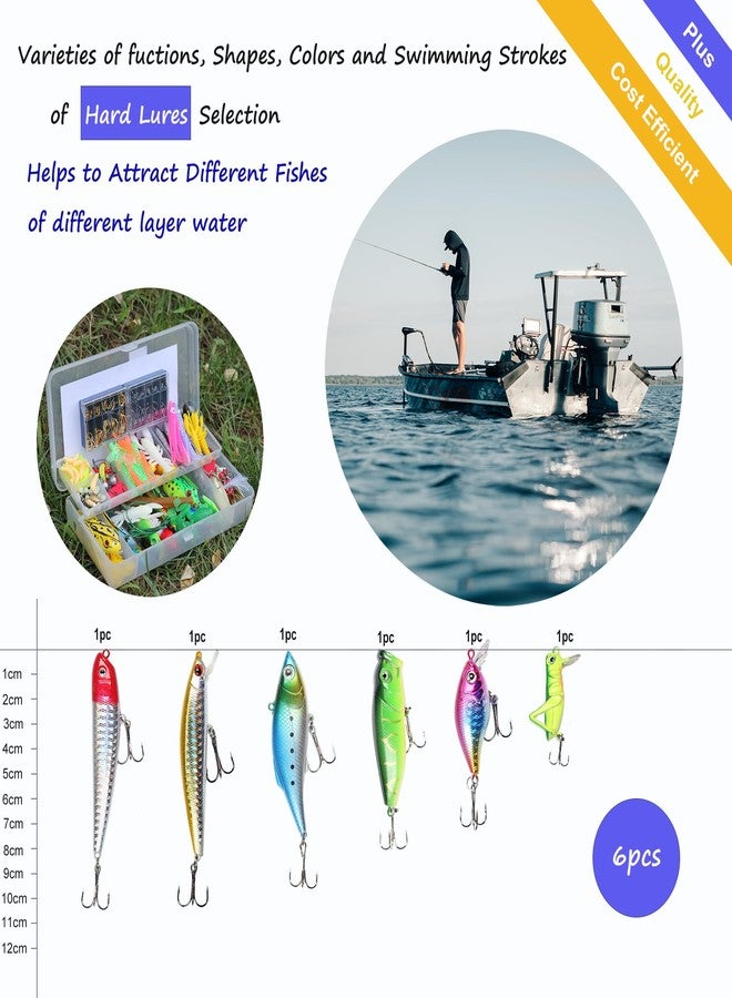 EXAURAFELIS 399pcs Fishing Lures Set Fish Lure kit for Bass Trout Salmon Freshwater Fish tackle kit Including Plastic Shrimp worm bait Spoon grasshopper Crankbait Jigs Hooks fishing gear and equipment - Image 3