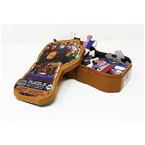 Spin Master Games Marvels Avengers Infinity War Gauntlet Tin with Surprise Puzzle and Infinity Gem - Image 3