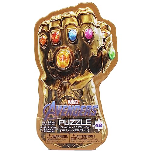 Spin Master Games Marvels Avengers Infinity War Gauntlet Tin with Surprise Puzzle and Infinity Gem - Image 1