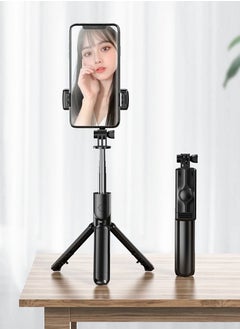 Generic Gimbal Stabilizer for Smartphone Extendable Selfie Stick Tripod with Wireless Remote Gimbal Stabilizer with Auto-Balance Phone Holder for All Cell Phone  - Image 1