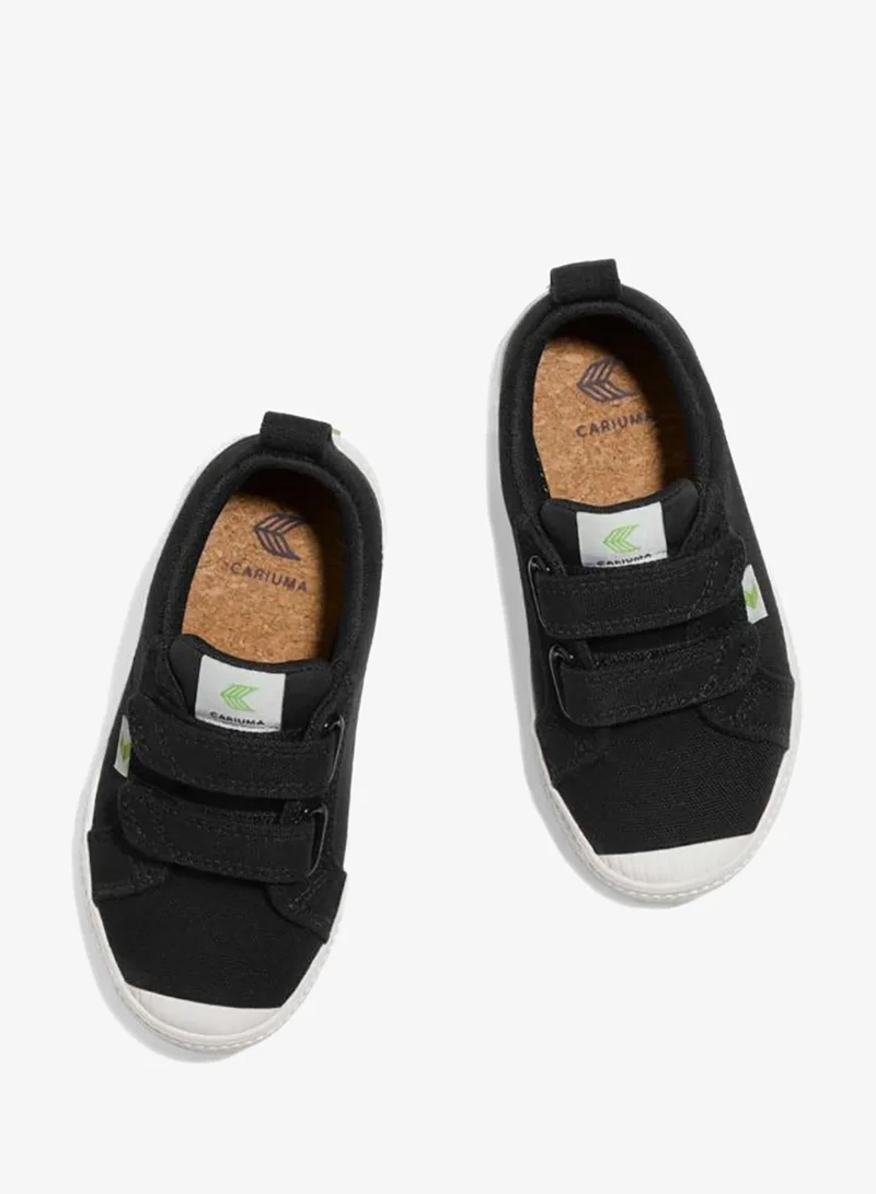 Cariuma  OCA Low Black Canvas Sneaker Kids  | Best Price UAE