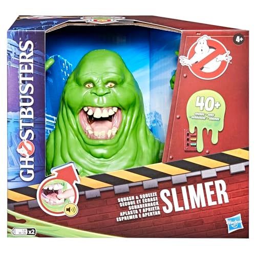 Ghostbusters Squash Squeeze Slimer Animatronic Toy 40 Sound Effects Interactive 7Inch Green Ghost Ghostbusters Toys for Ages 4 - Image 5