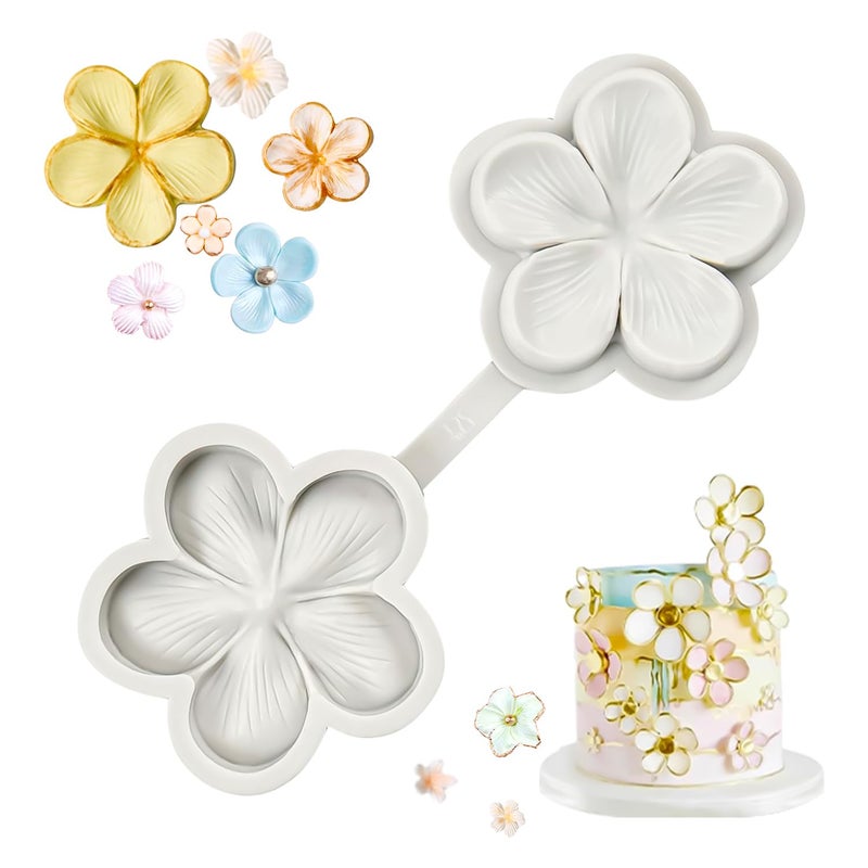 SK SK Flower Blossom Veiner Fondant Cake Chocolate Sugarcraft Mould Mold Tool 1Pcs Style 1 