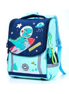 Eazy Kids School Bag Dino In Space - Green  - Image 2
